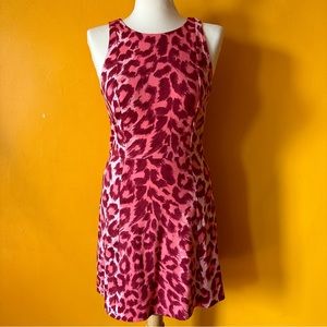 Kate Spade Red Panthera Sleeveless Stretch Ponte Dress - Size S